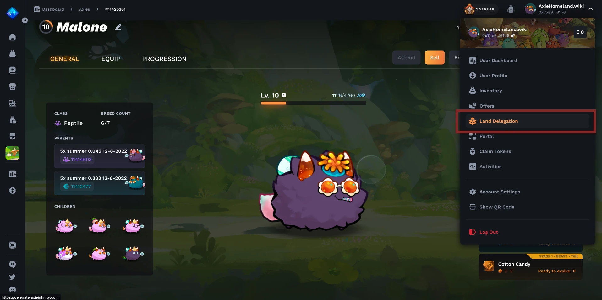 Land Delegation Marketplace